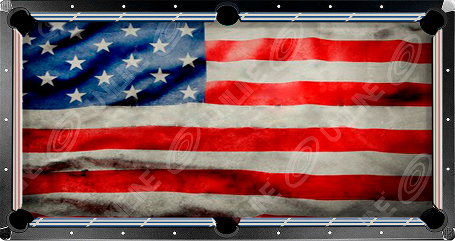 paño de billar con diseño de bandera de estados unidos