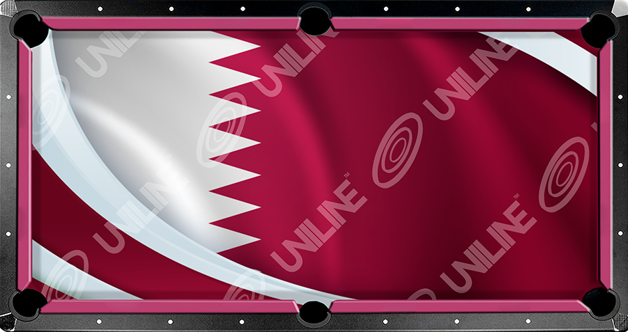 Paño de billar con diseño bandera Qatar14001082